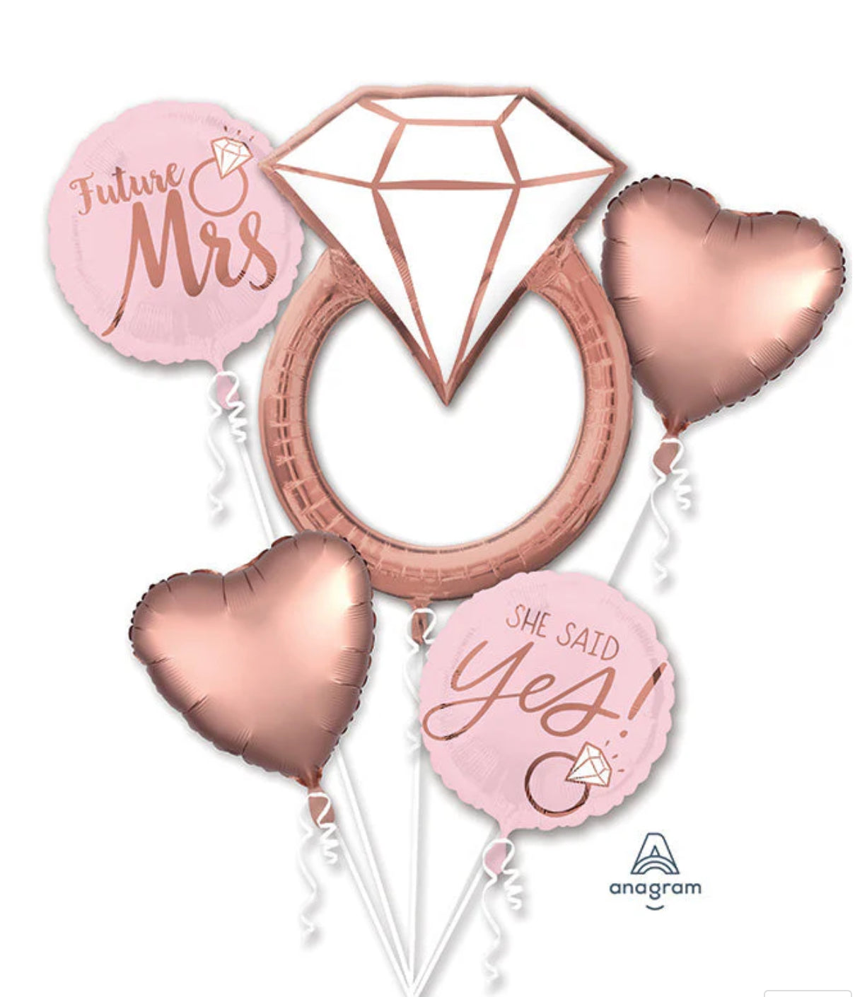 She Said Yes Balloon Bouquet