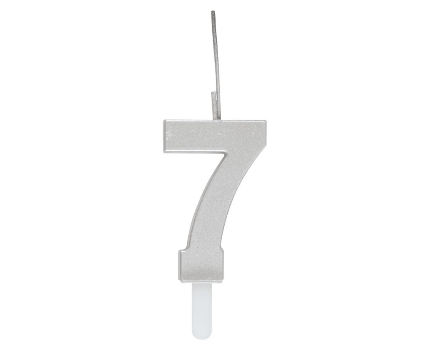 Silver Sparkler Birthday Candle 0-9