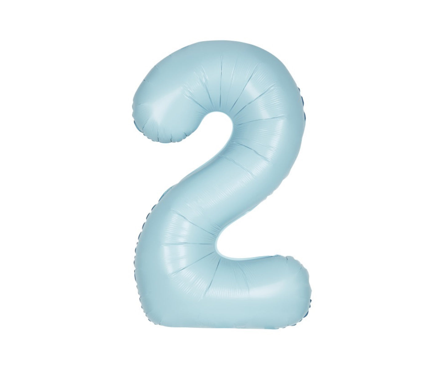 34” Number 2 (Matte Light Blue)