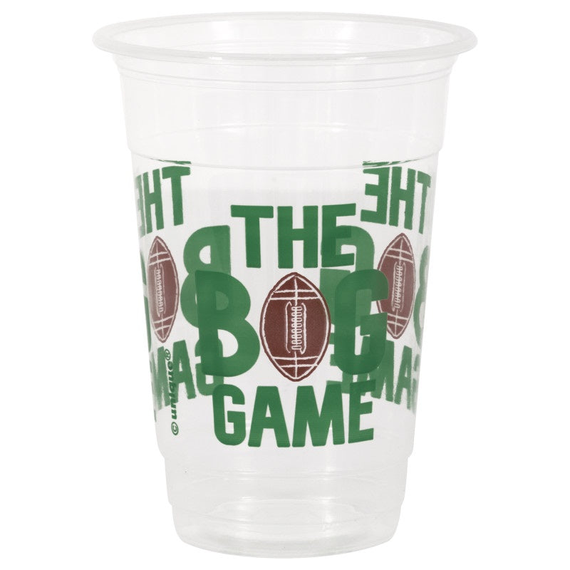 Football Toss 16oz Plastic Cups - 8ct