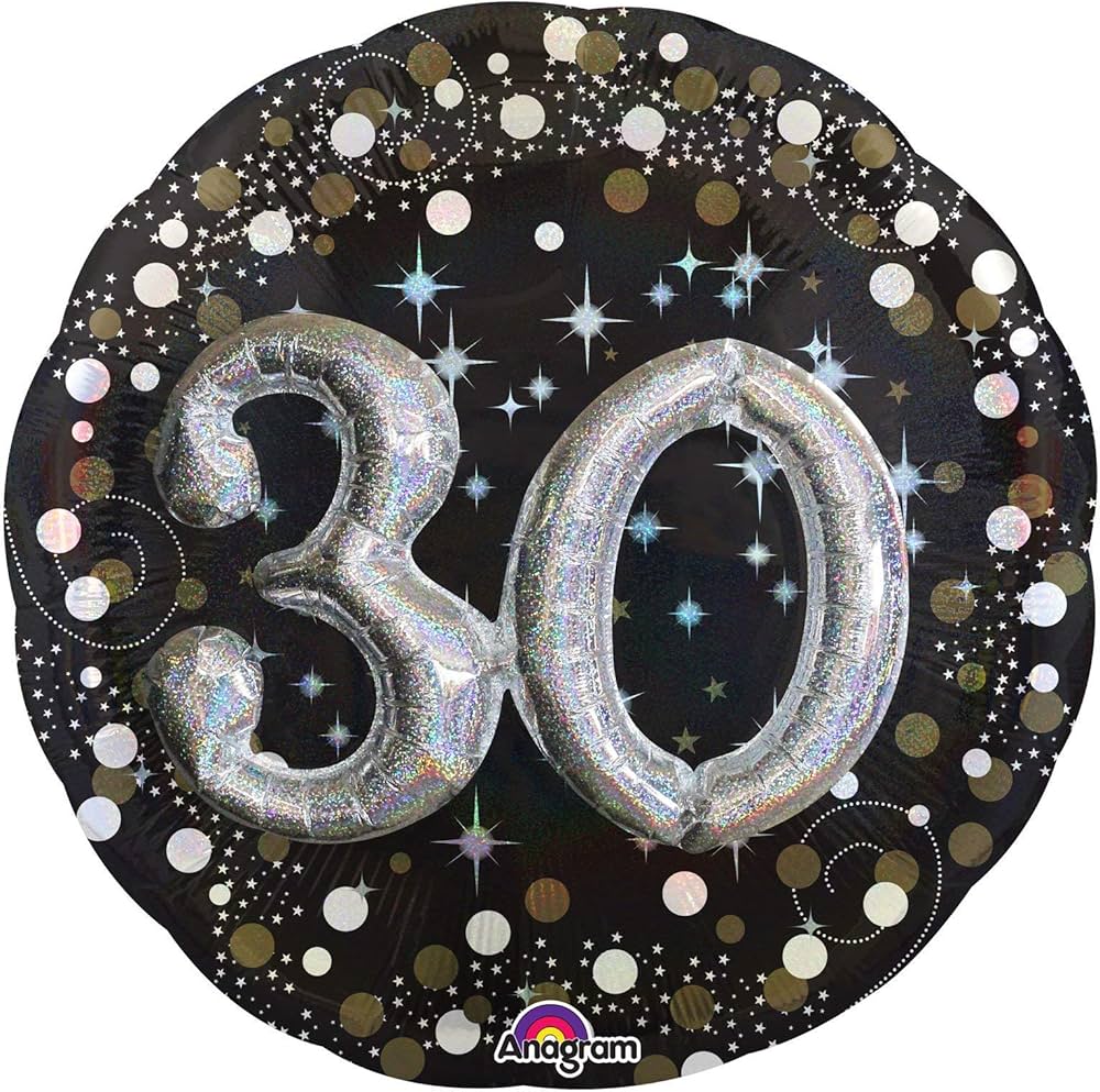 Multi-Balloon 30th Jumbo Foil