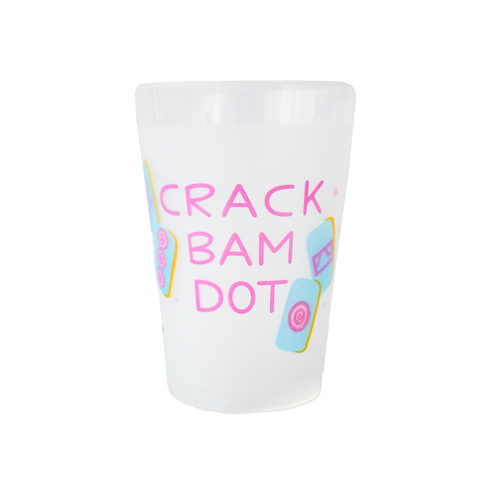 Mahjong Crack Bam Dot Frosted Party Cups