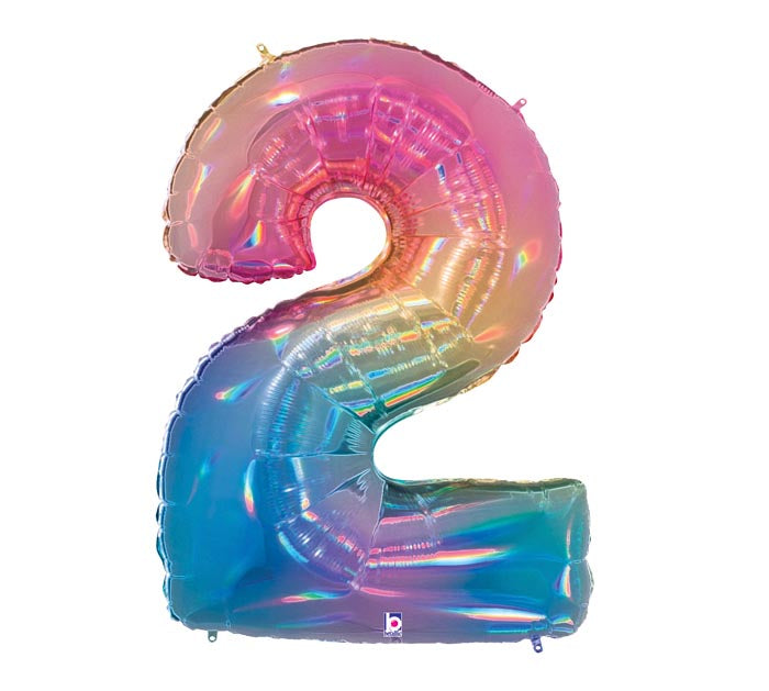 40” Number 2 (Rainbow Holographic)