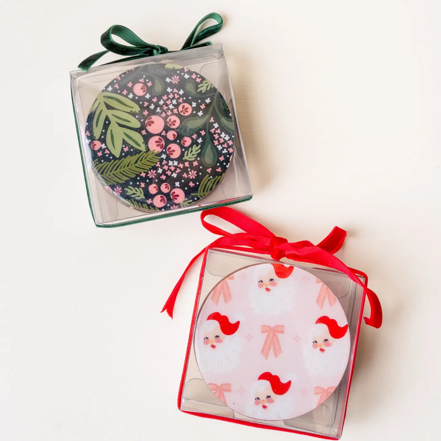 Wood Coaster Set-Dear Santa