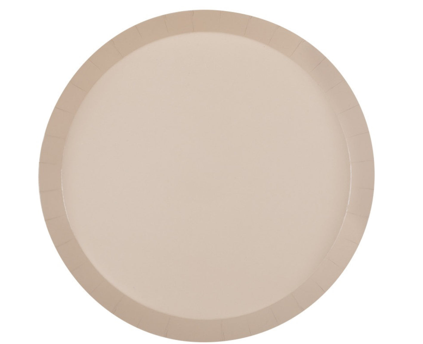 Boho Earthy Brown Round 9.25" Shallow Dinner Plates 8ct