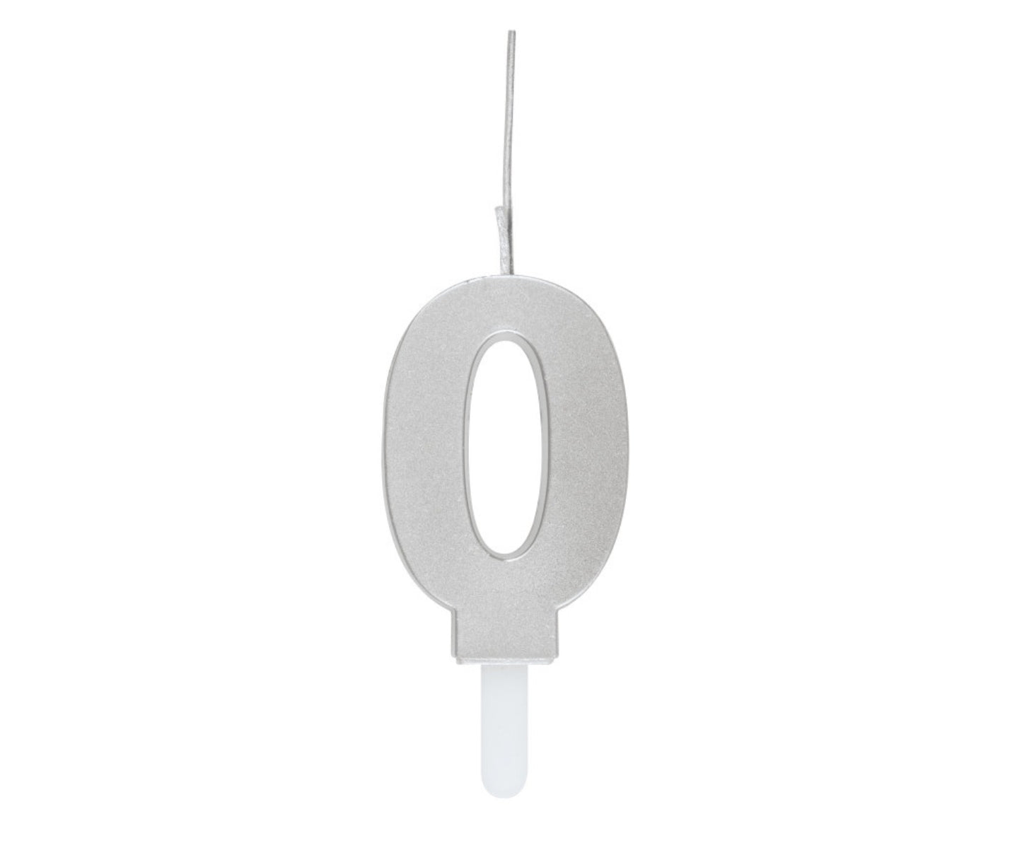 Silver Sparkler Birthday Candle 0-9