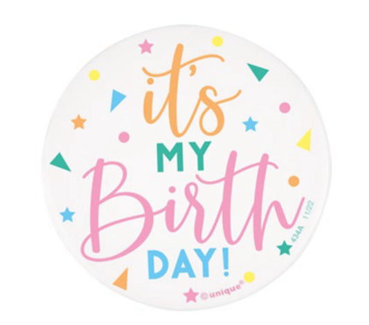 It’s My Birthday Button