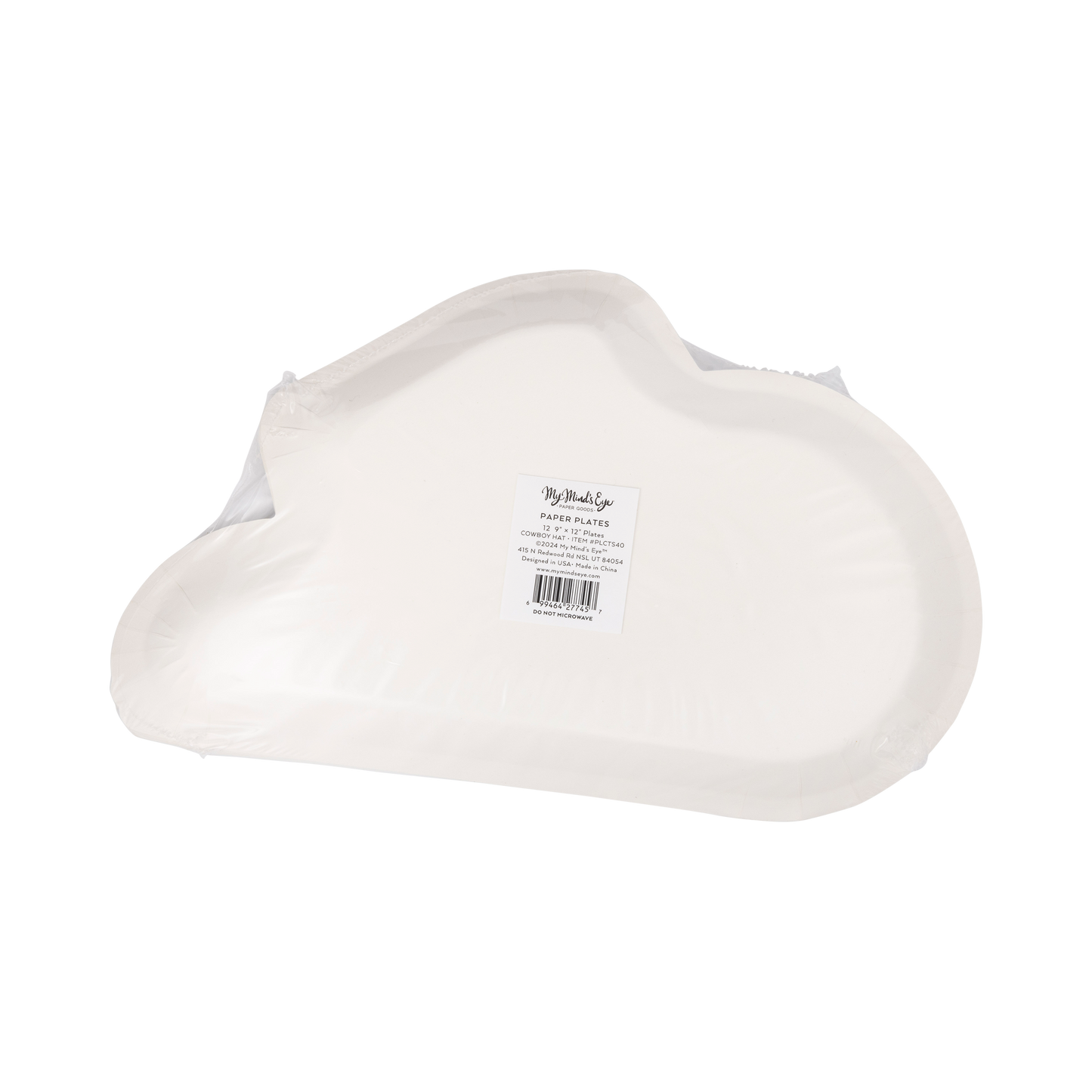 PLCTS40 - Cowboy Tan Hat Shaped Plate