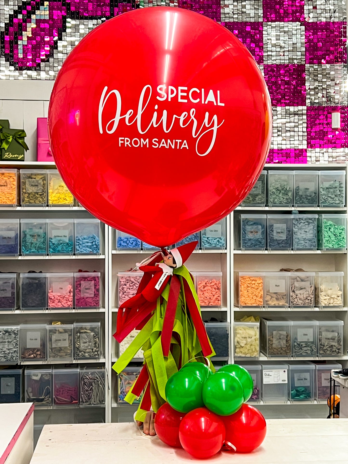 Elf Special Delivery Jumbo Balloon