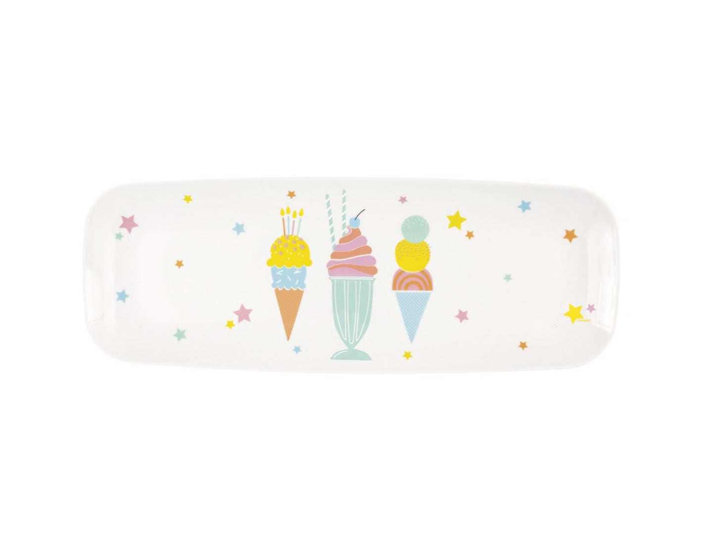 Pastel Ice Cream Plastic Serving Tray