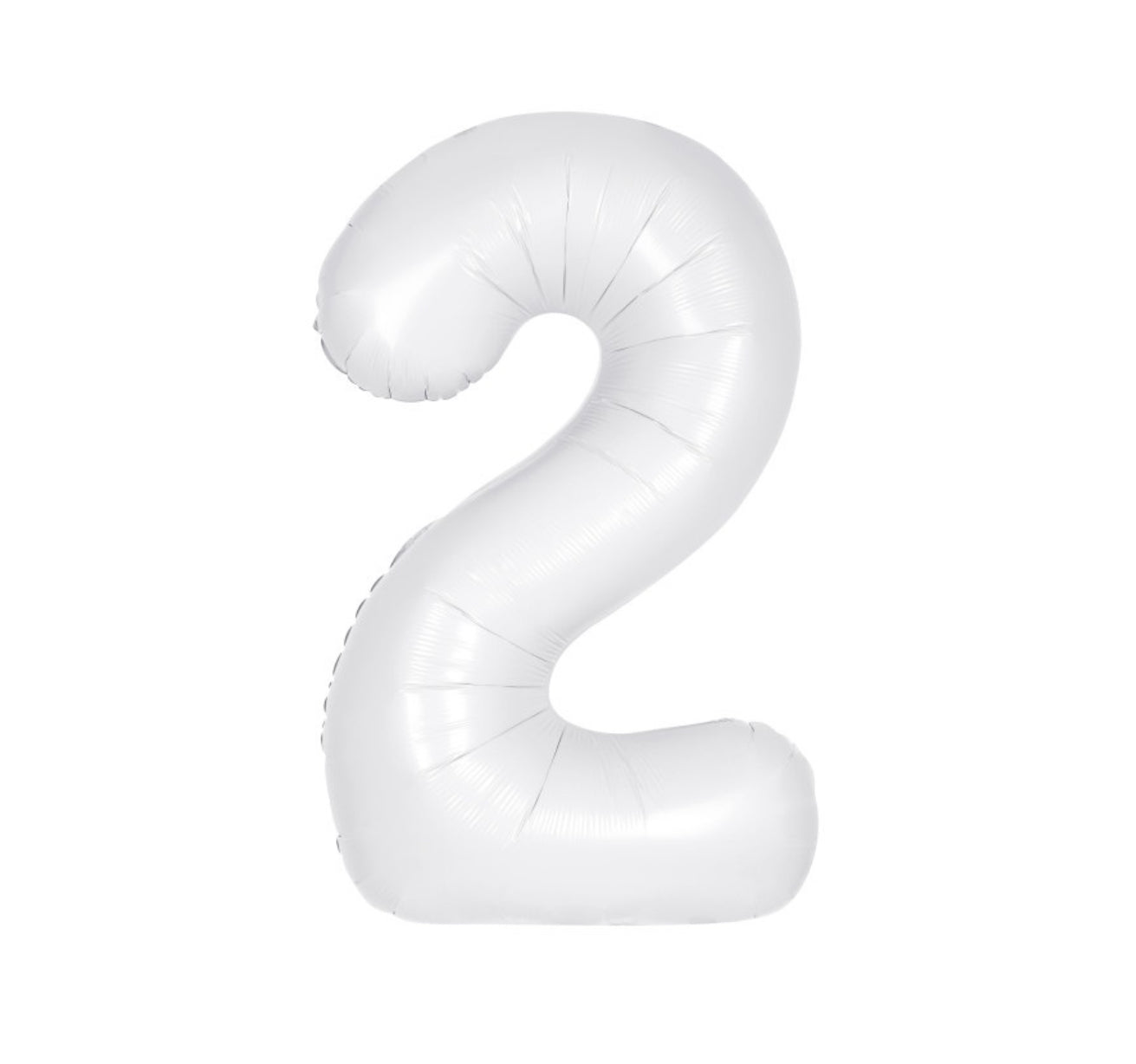 34” Number 2 (Matte White)