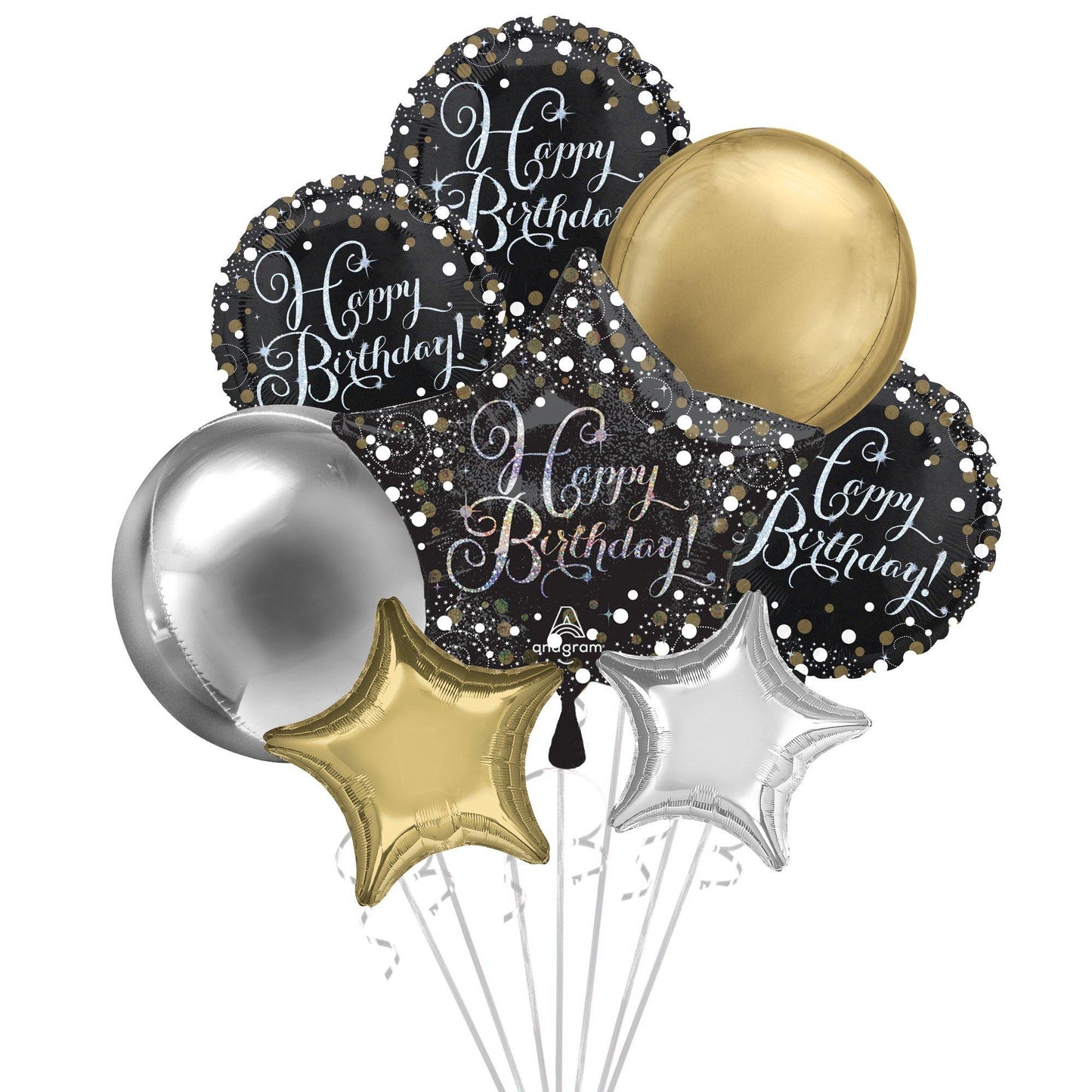 Sparkle Birthday Premium Balloon Bouquet