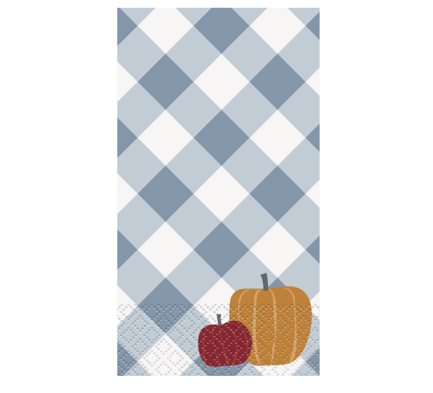 Pumpkin & Gingham Guest Napkins