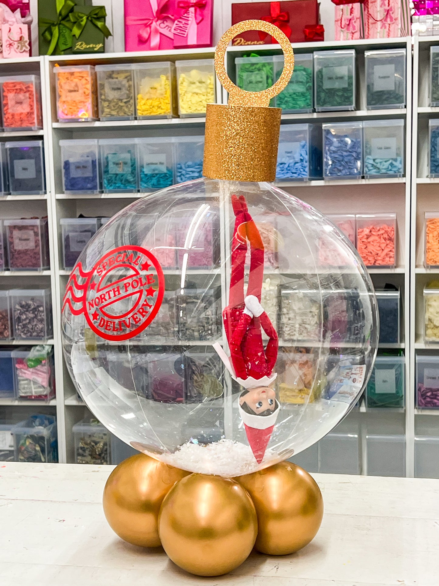 Elf Bubble Ornament (pick up only)