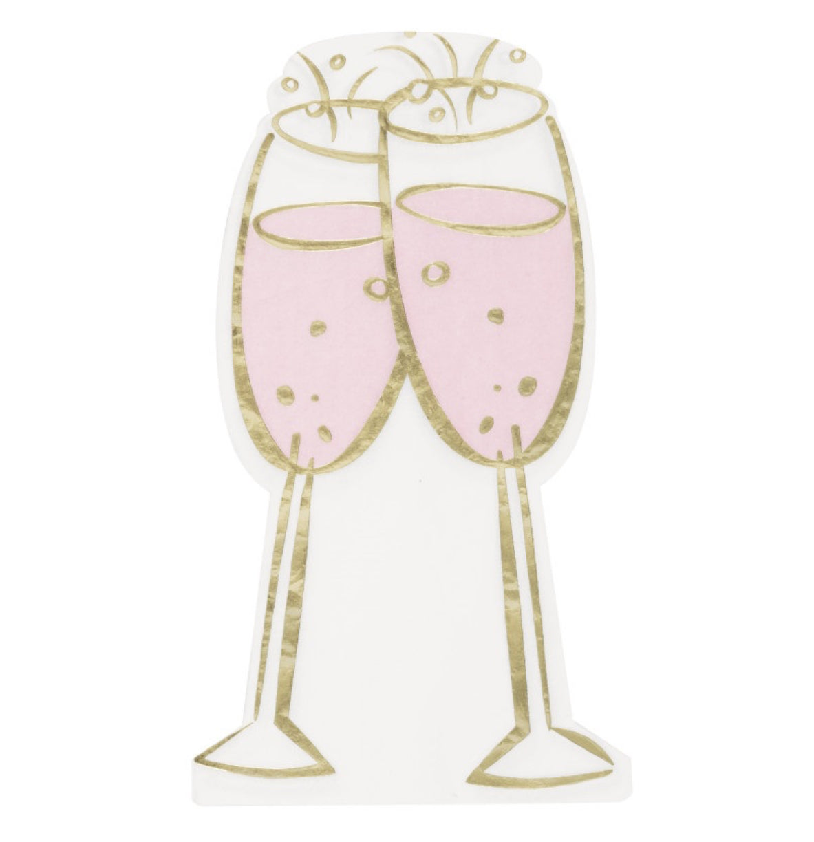 Champagne Shaped Napkins