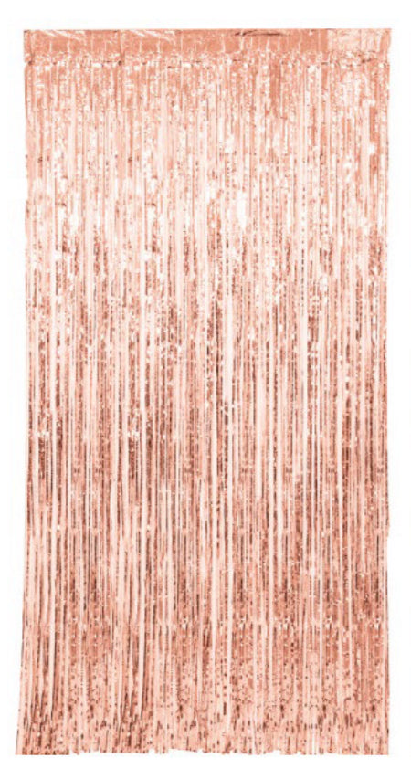 Rose Gold Fringe Curtain