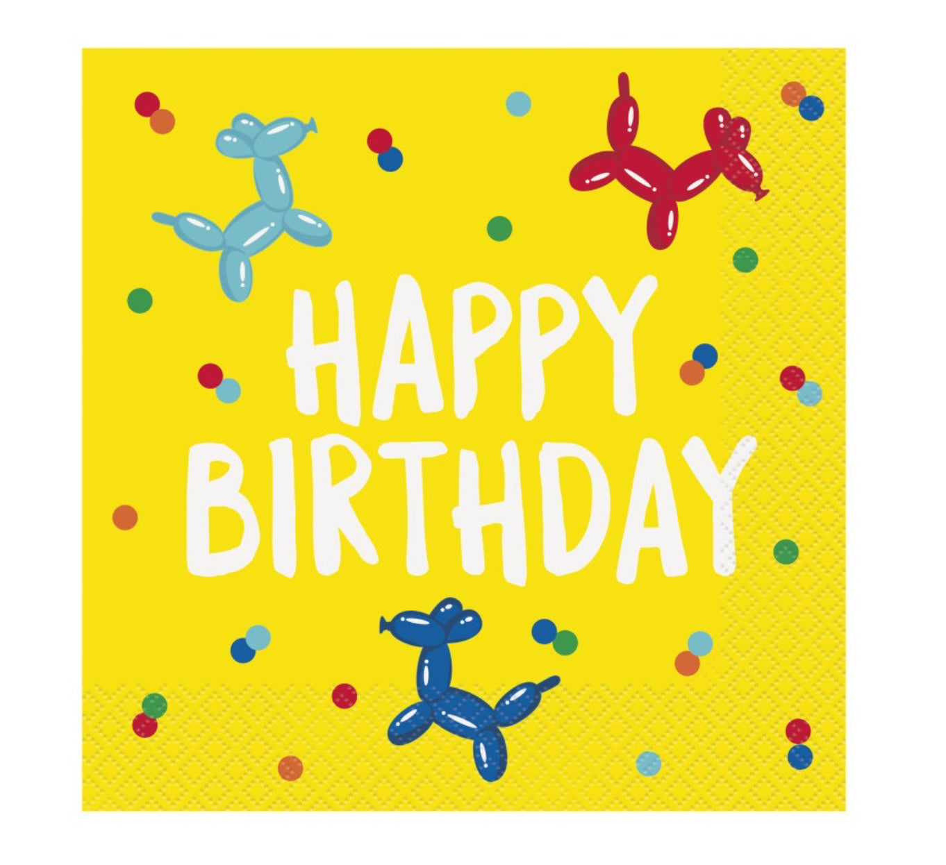 Balloon Dog Napkins 16ct