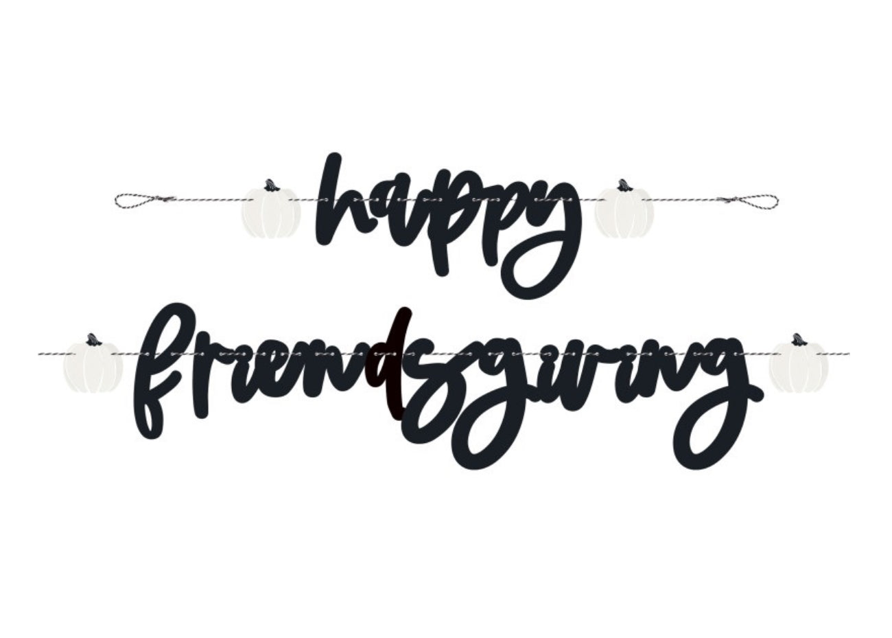 Happy Friendsgiving Banner
