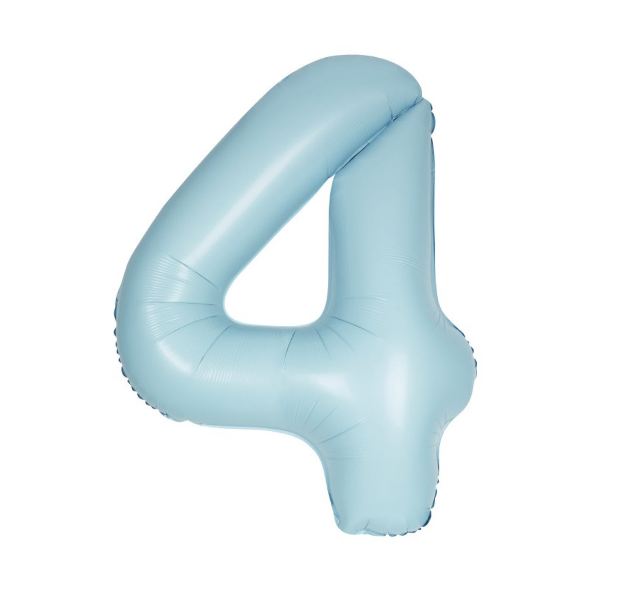 34” Number 4 (Matte Light Blue)