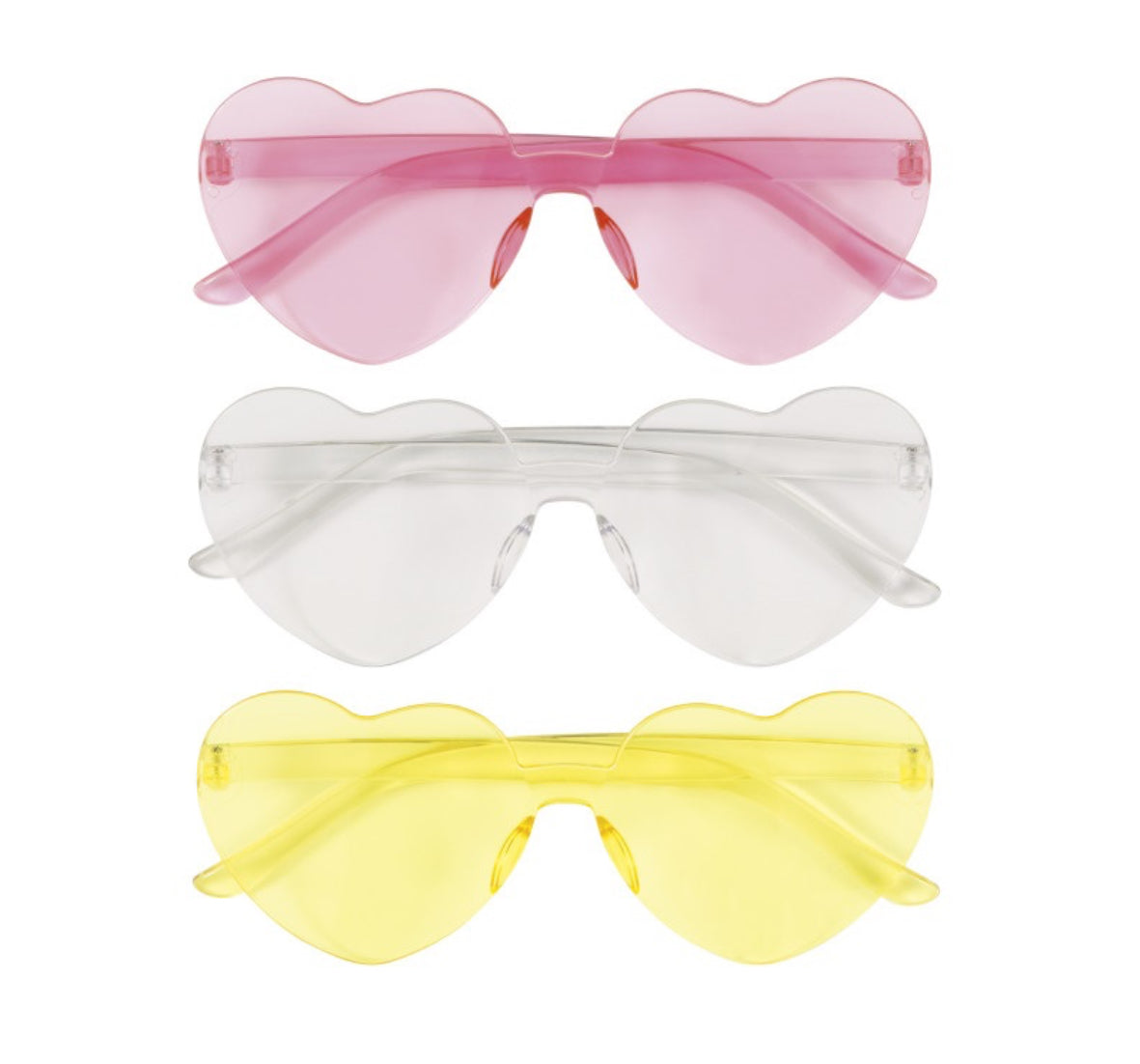 Heart Shaped Glasses - 3ct