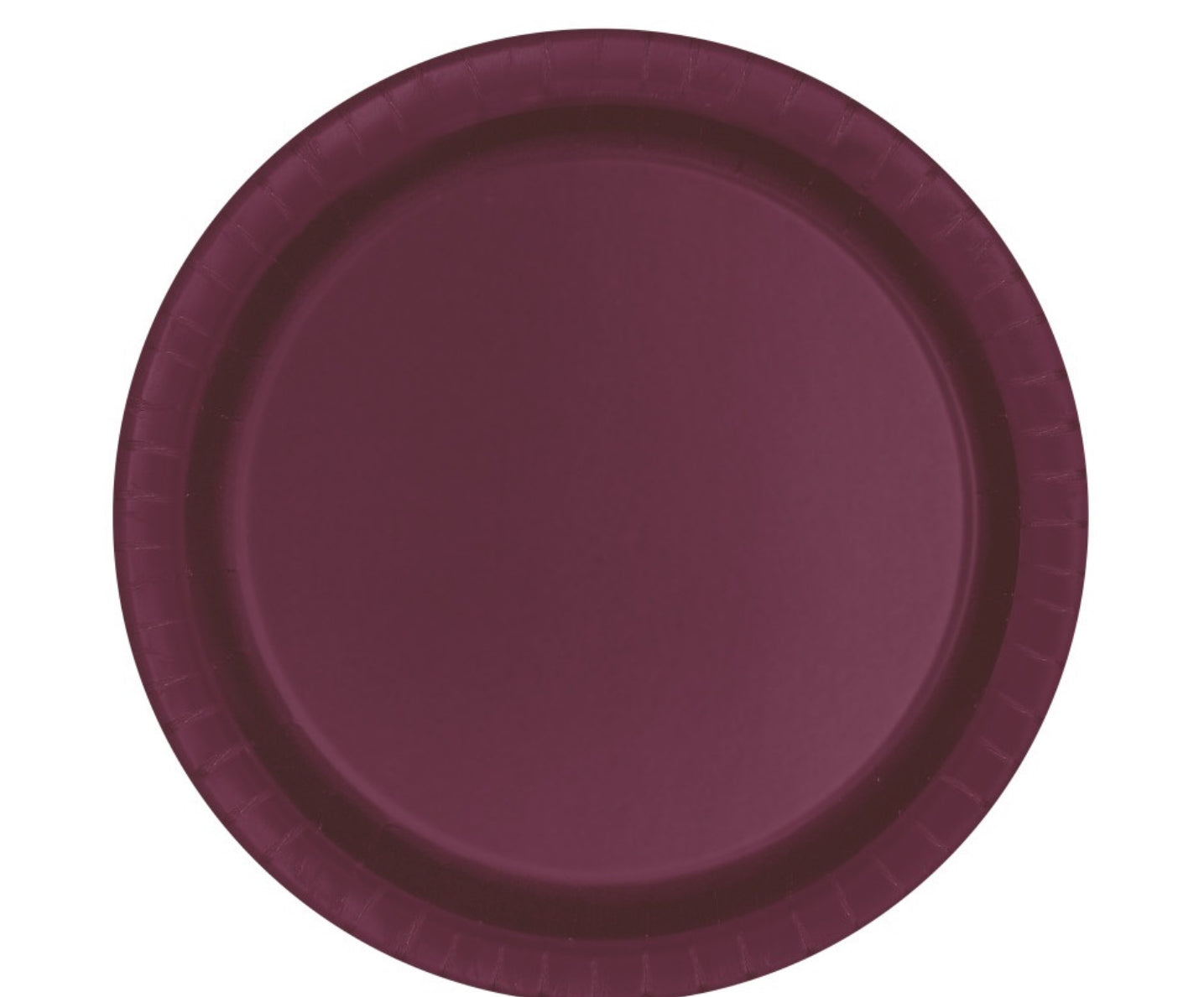 Burgundy Dinner Plate 9in 20ct