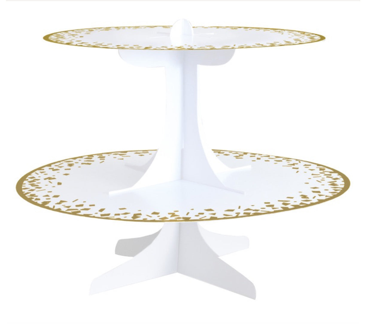 White & Gold CupCake Stand
