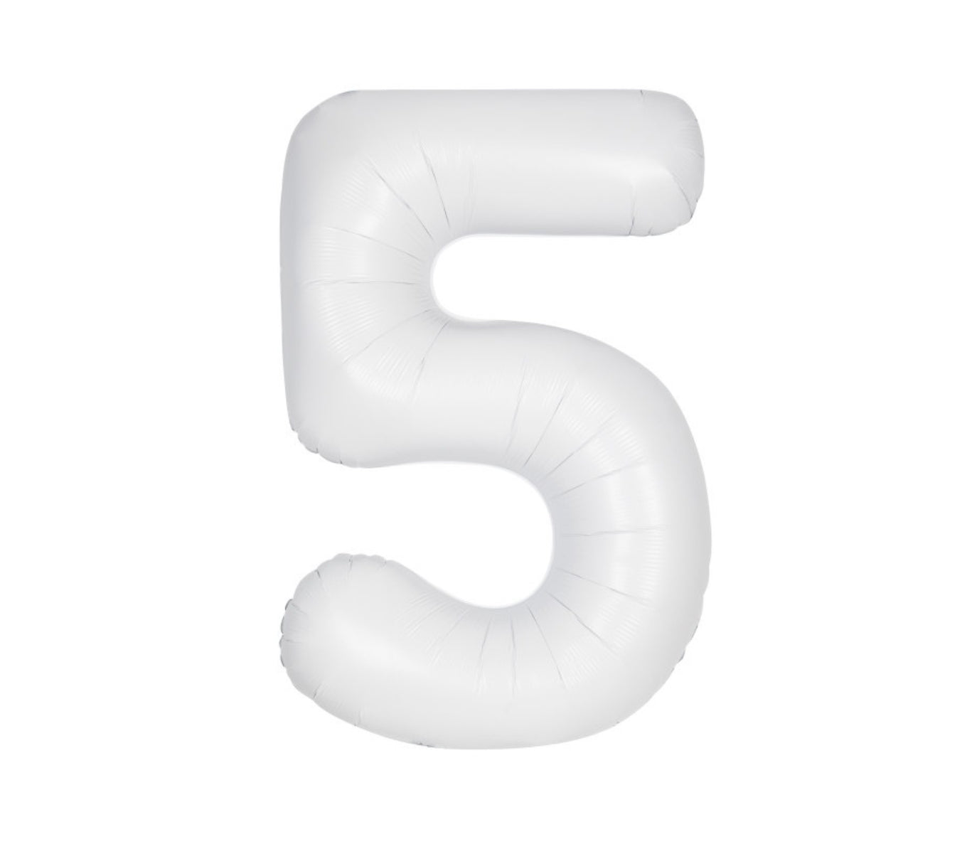 34” Number 5 (Matte White)