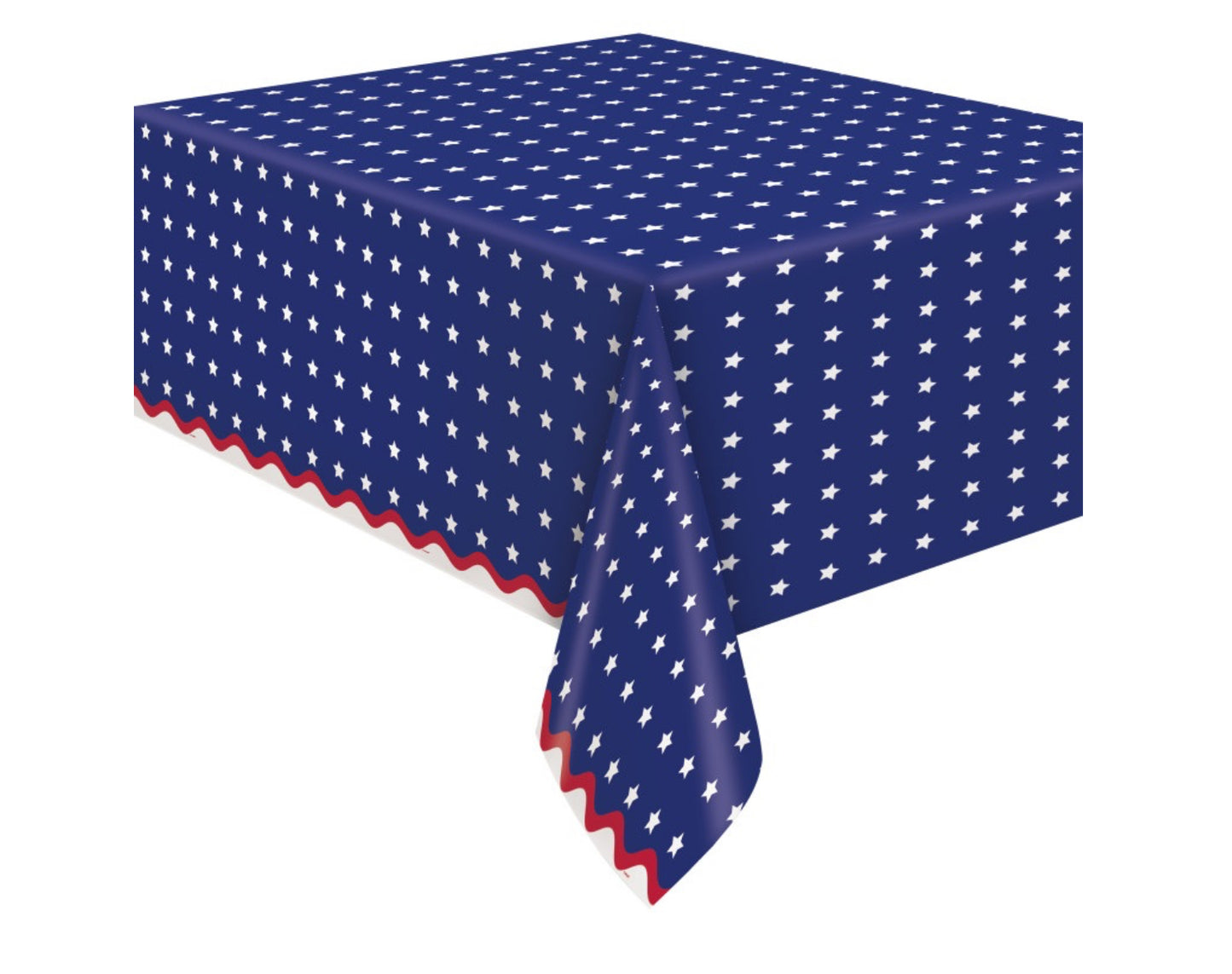 Patriotic USA Scalloped Edge Table Cover