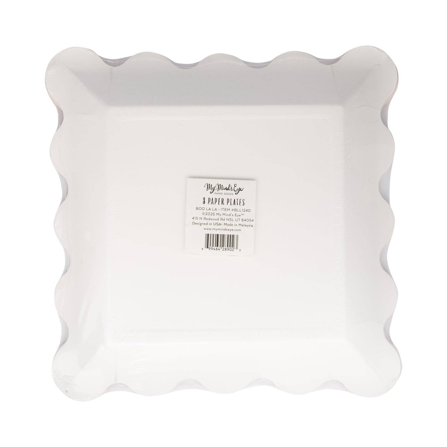 BLL1240 - Pink with Black Star Paper Plate