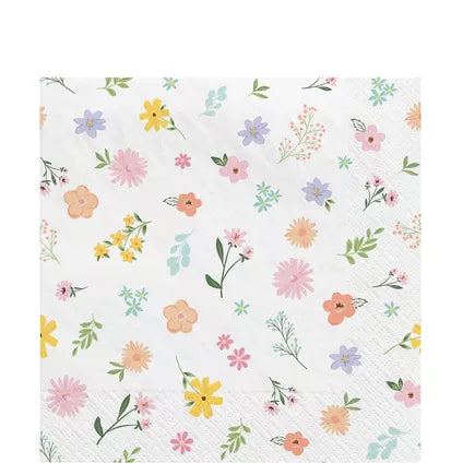 Springtime Blooms Paper Lunch Napkins, 6.5in, 16ct