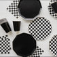 Black & White Checkered Napkins