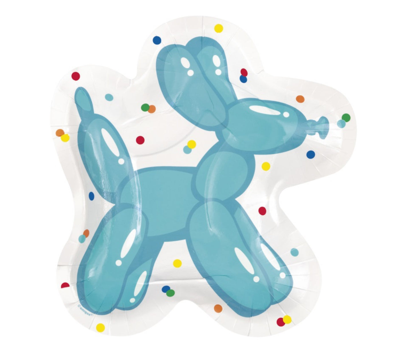 Balloon Dog Shaped Plate 8ct
