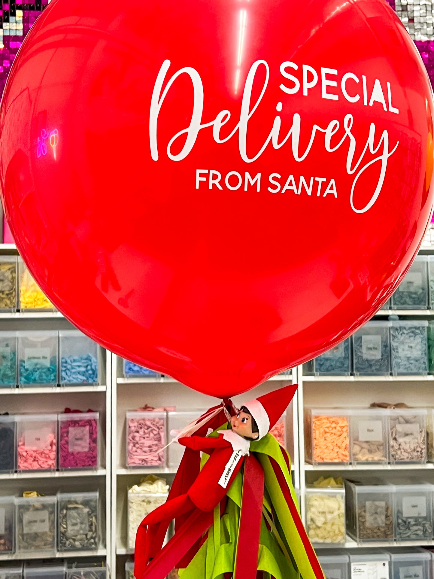 Elf Special Delivery Jumbo Balloon
