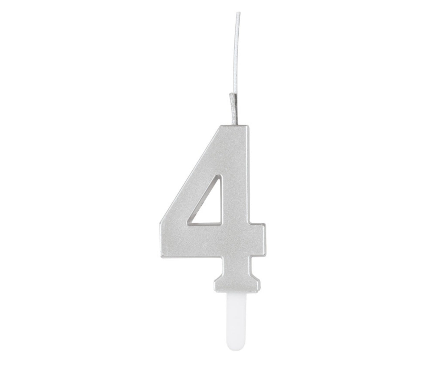 Silver Sparkler Birthday Candle 0-9