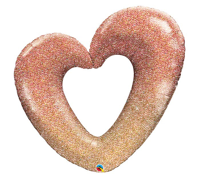 Rose Gold Open Heart Supershape
