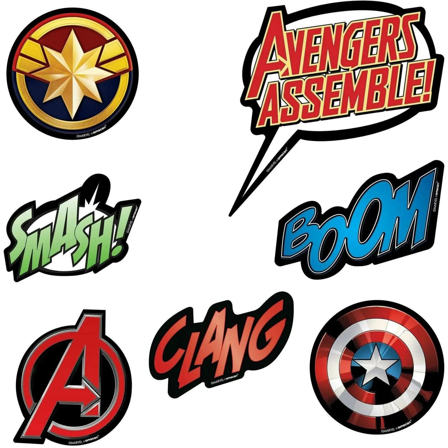 Avengers Vinyl Cutouts 14pieces