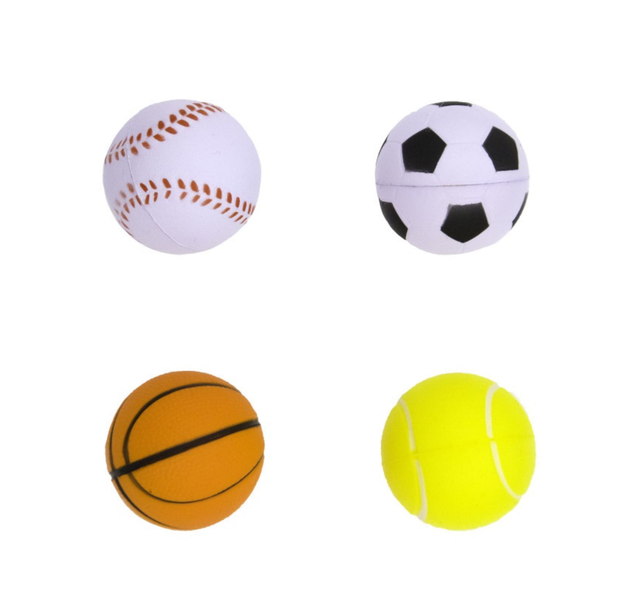 Foam Sports Balls - 4ct