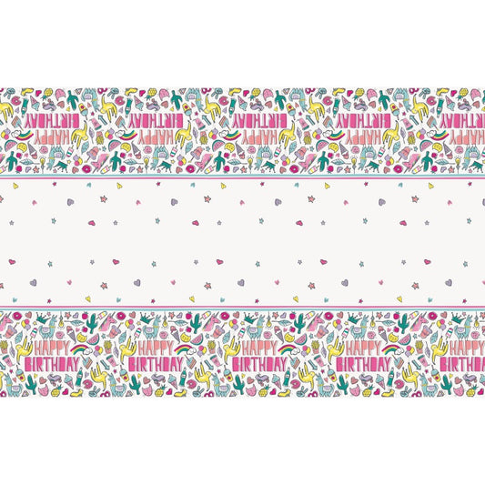 Birthday Llama Tablecover
