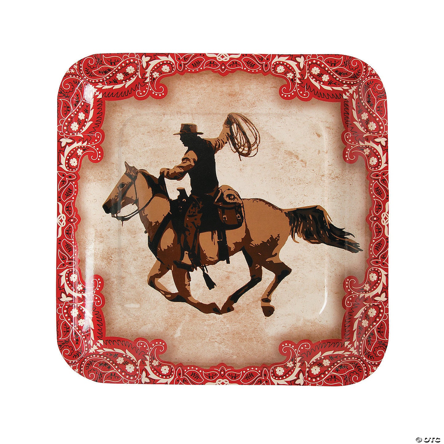 Cowboy Dinner Plate - 8ct