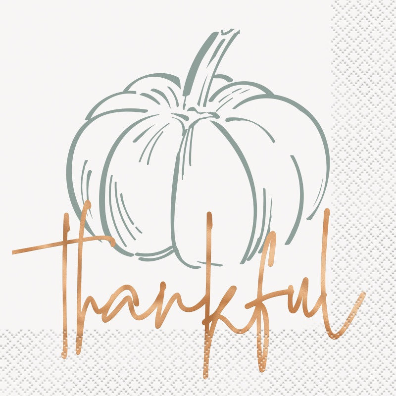 Elegant Thanksgiving Napkin 16ct