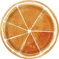 Orange Slice 7” Dessert Plates 8ct