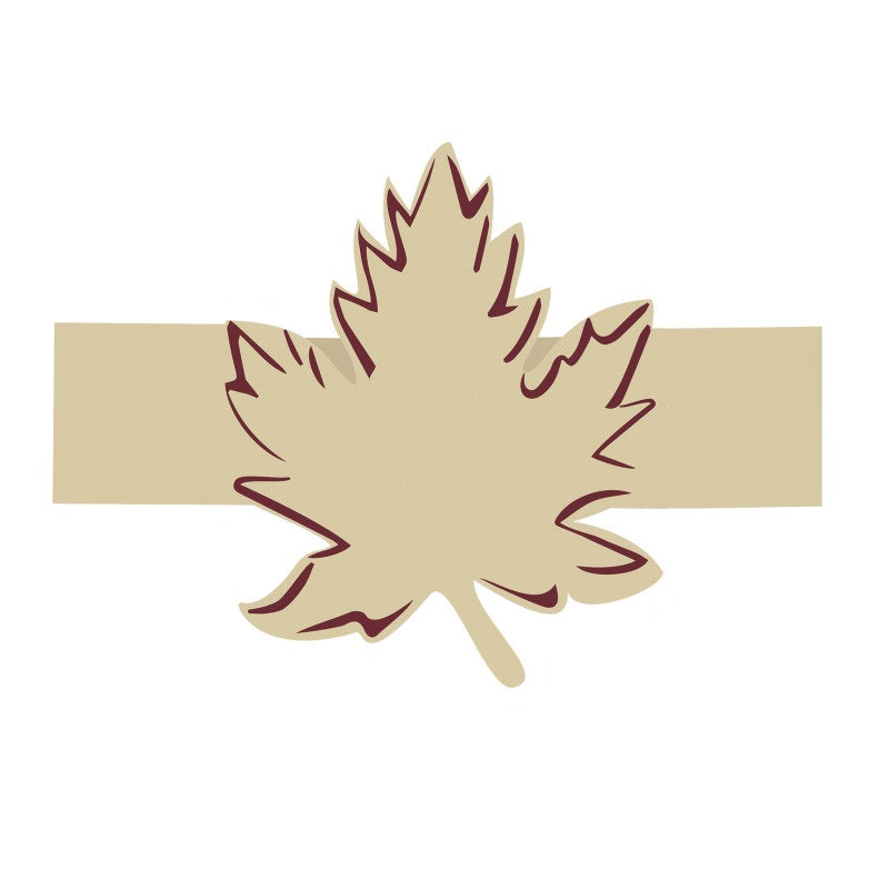 Leaf Cutout Napkin Wrappers - 8ct