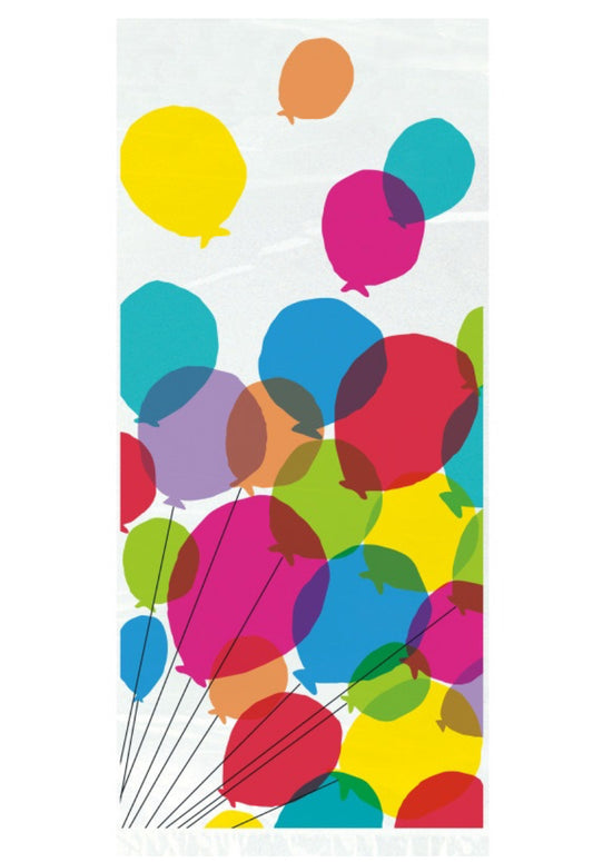 Rainbow Balloon Gift Bags - 20ct