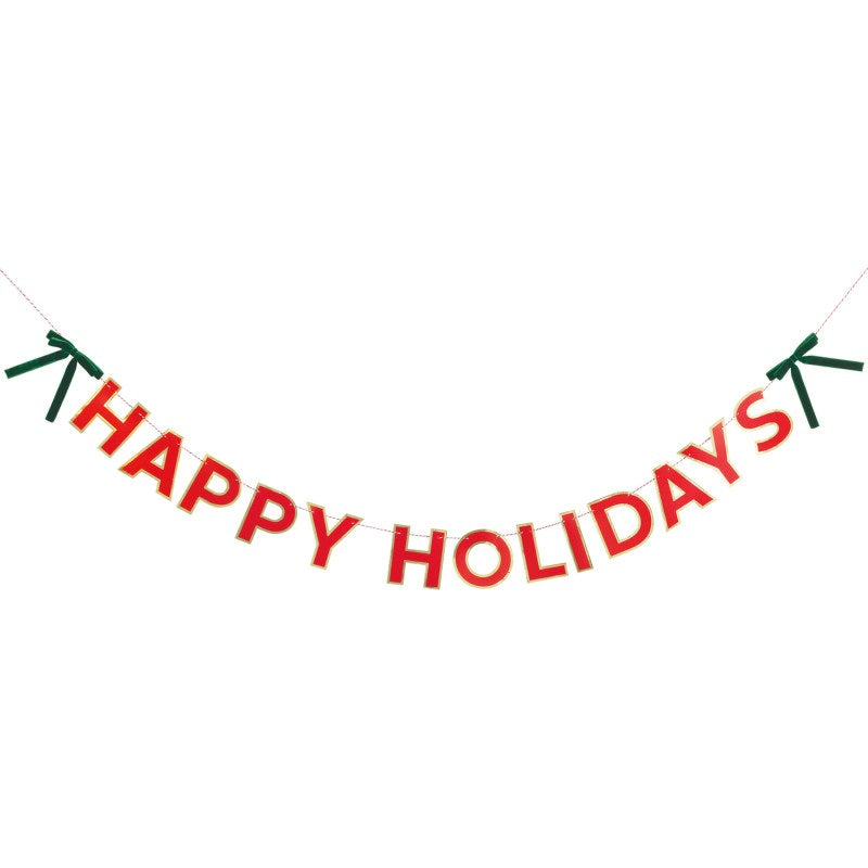Diecut Happy Holidays Garland- 7.5ft