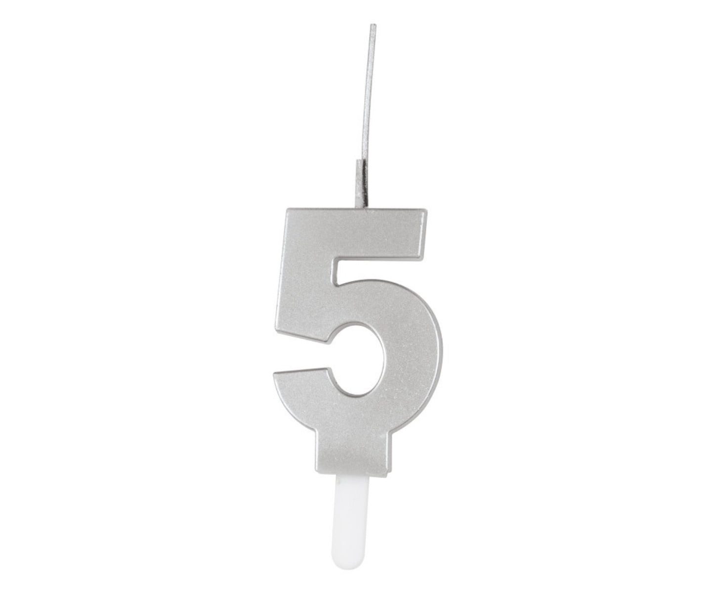 Silver Sparkler Birthday Candle 0-9
