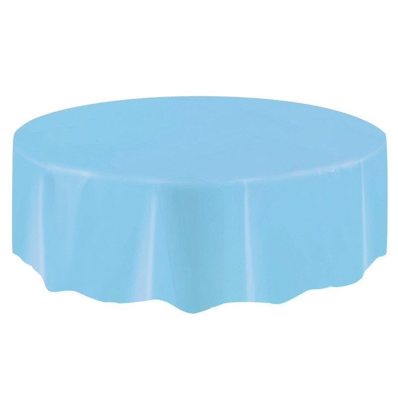 Light Blue Round Tablecover