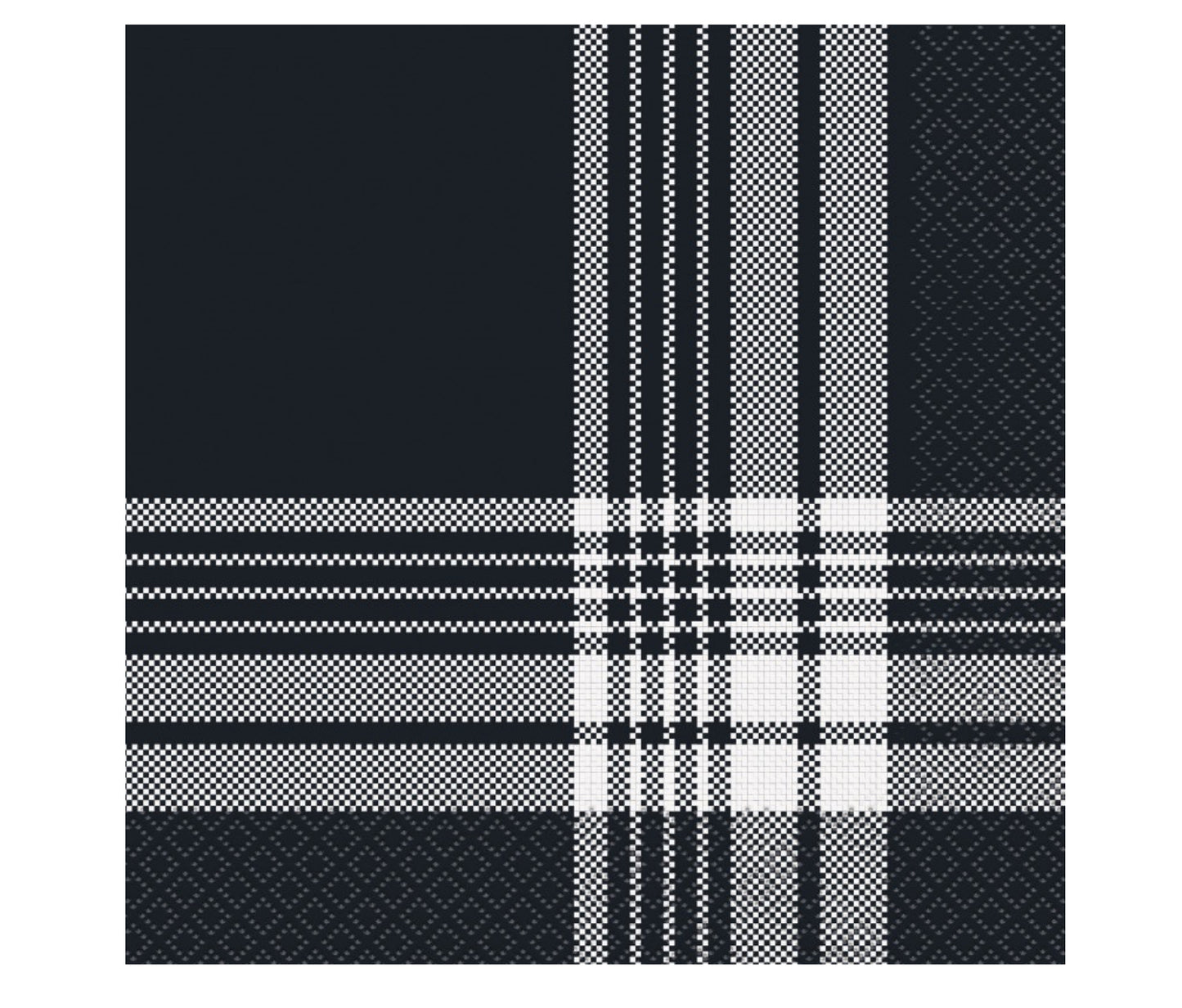 Modern Thanksgiving Plaid Napkins 16ct