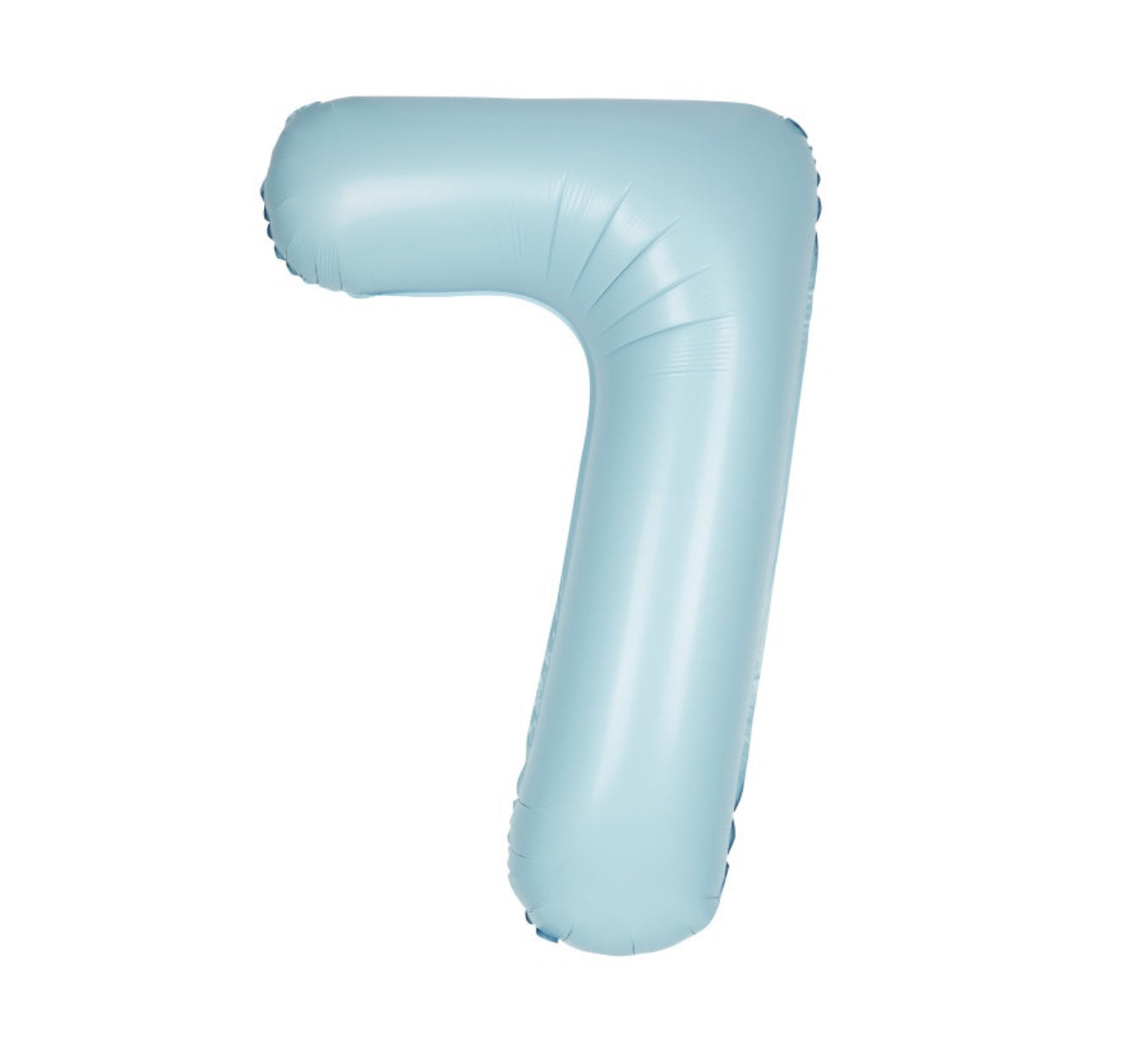 34” Number 7 (Matte Light Blue)