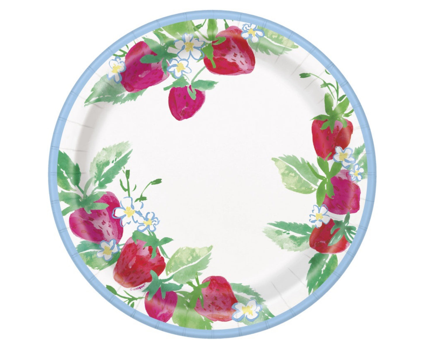 Sweet Strawberry Round 9" Dinner Plates 8ct