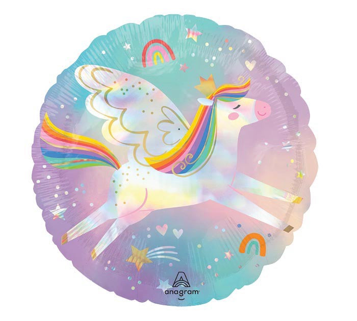 HBD Unicorn Holographic 18” Std foil